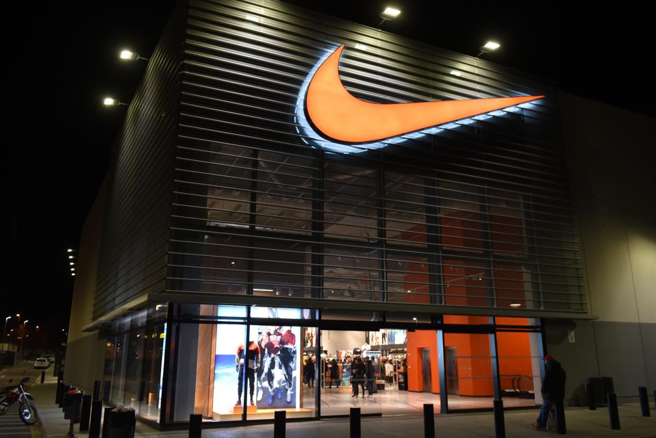 A view of a Nike store...