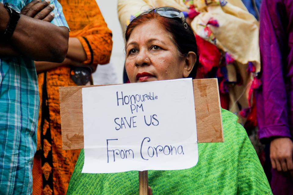 Corona virus garment workers