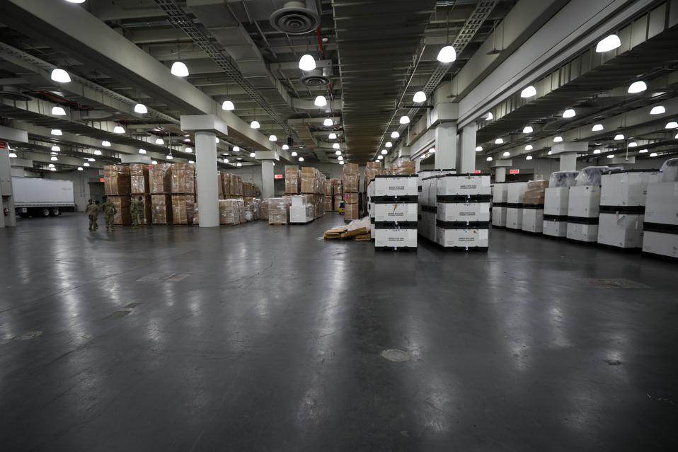 Javits Center in NYC being turned into an emergency hospital for the Covid-19 pandemic.