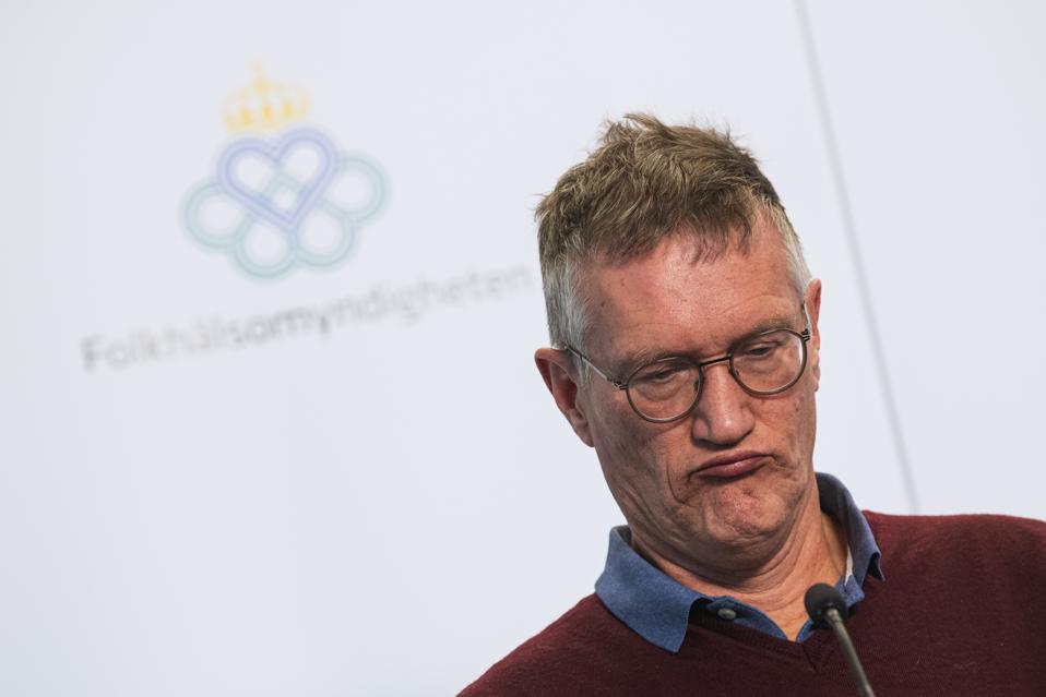 Epidemiologist Anders Tegnell of the Public Health Agency of Sweden