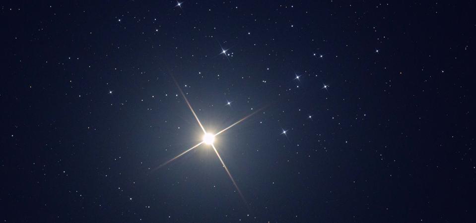 Venus embraces the Pleiades, as seen from China on April 3, 2020. This month a similar sight will be possible for Mercury.