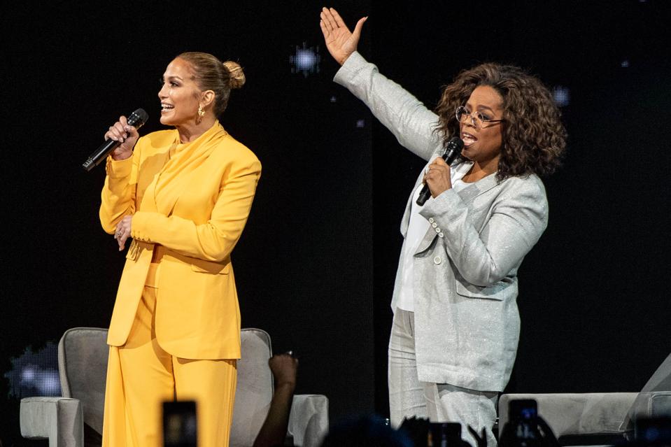 Oprah's 2020 Vision, Jennifer Lopez, gratitude, family, support, confidence, talent
