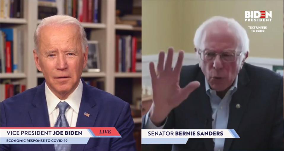 Bernie Sanders Endorses Joe Biden We Ve Got To Make Trump A One Term President