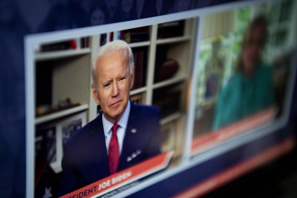 Biden Virtual Town Hall on COVID-19 and women with Hillary Clinton endorsement