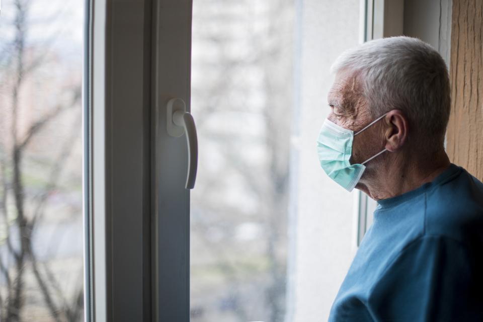 Self isolation an protection for senior citizens during coronavirus