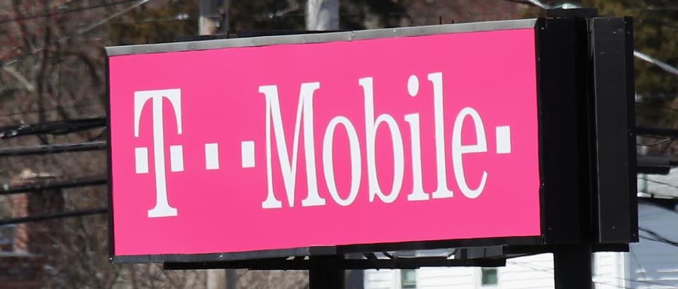 T-Mobile sign at Huntington Station, NY