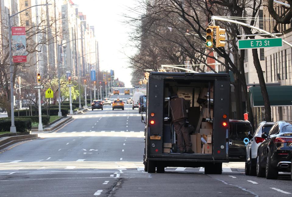 Coronavirus Stay at Home Orders Keep Most People Out of Manhattan in New York City