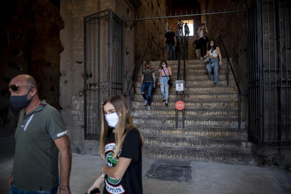 Coliseum Reopening In Rome Covid-19 coronavirus italy