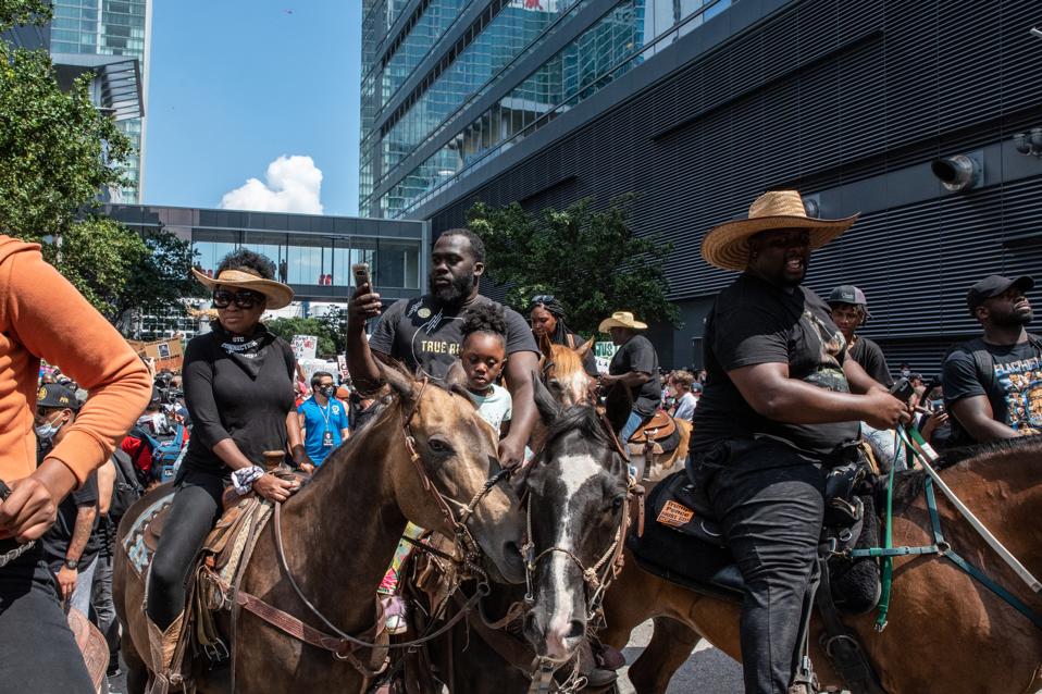 George Floyd's Family Joins March To Honor Him In Houston