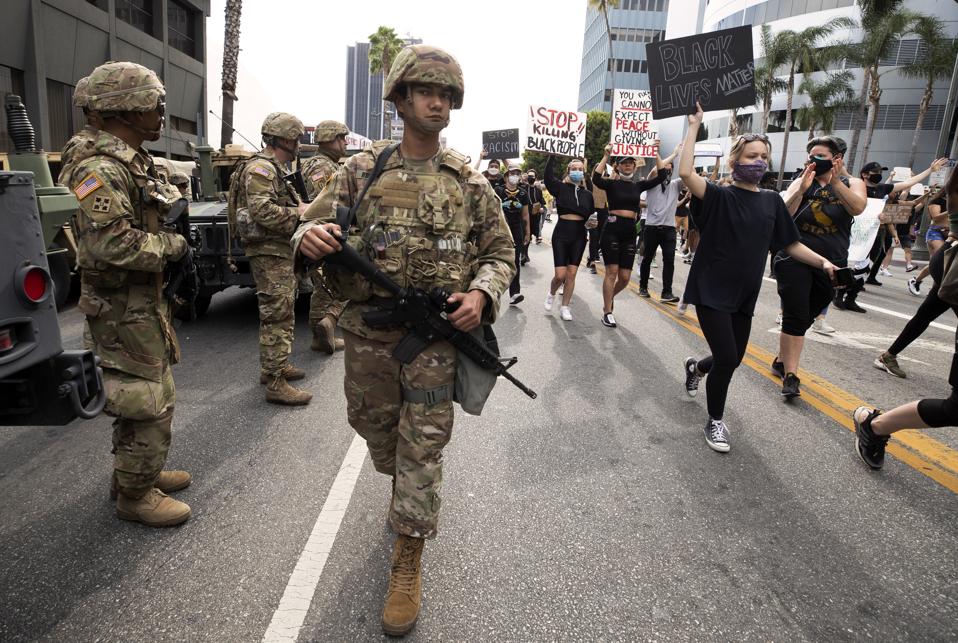National Guard Called In As Protests And Unrest Erupt Across Los Angeles Causing Widespread Damage