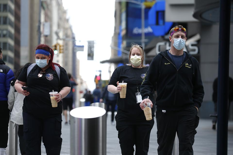 U.S. Cities Continue To Shelter-In-Place As Coronavirus Spread Is Expected To Peak