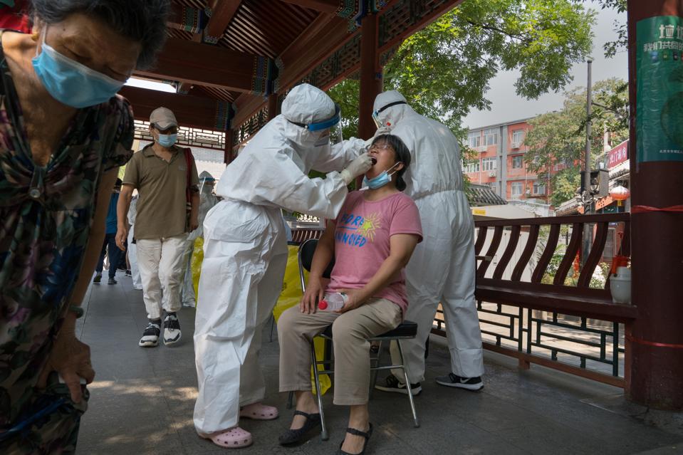 Mass testing in China's Beijing