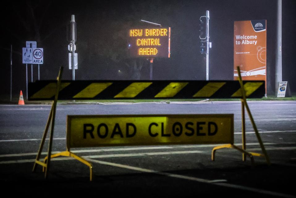 Border between NSW Victoria Australia Hard Border Closure to Stop COVID-19 Spread