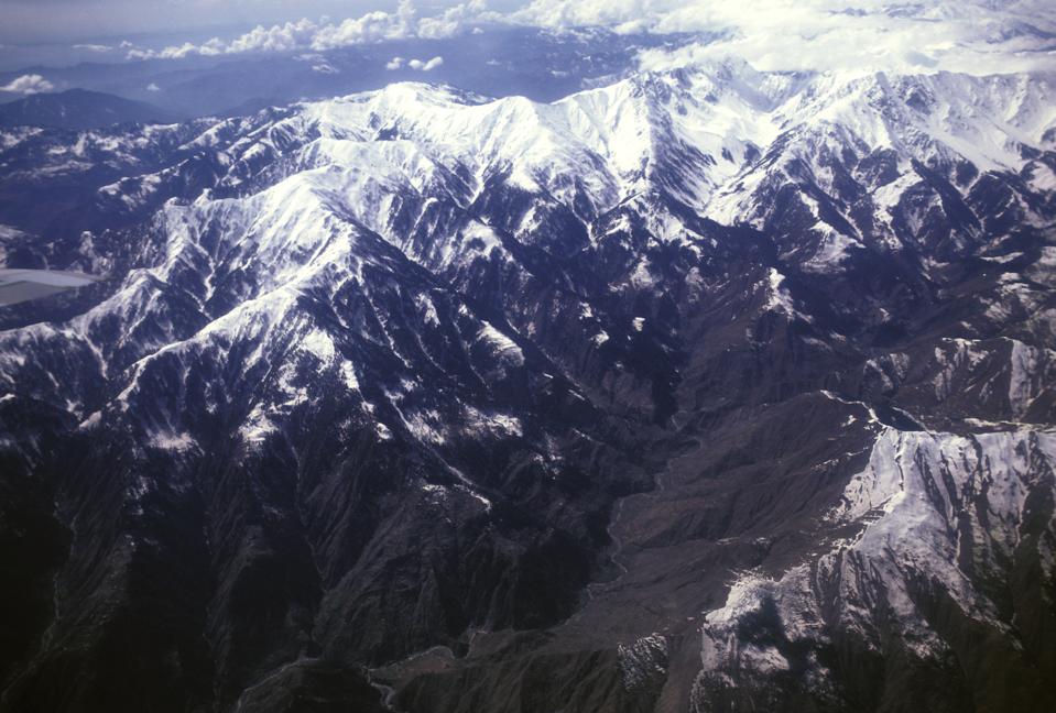 India, Kashmir, Aerial View Of The Himalayas.