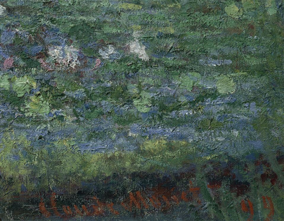 The Waterlily Pond: Green Harmony, 1899, by Claude Monet (1840-1926). Detail. (Photo by DeAgostini/Getty Images)