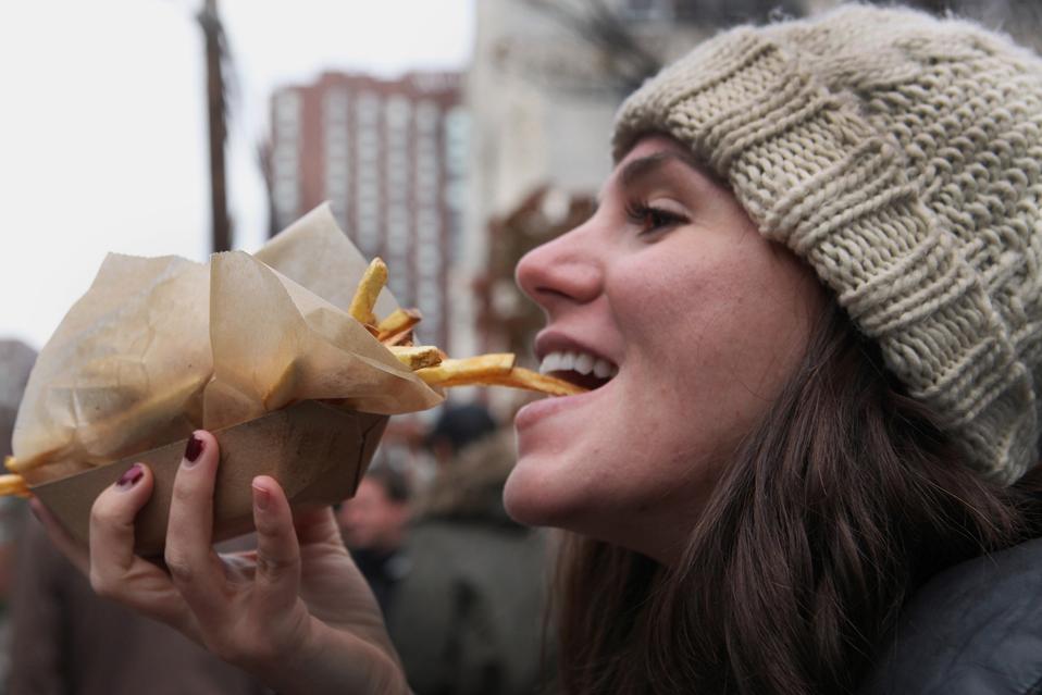 french fries food truck