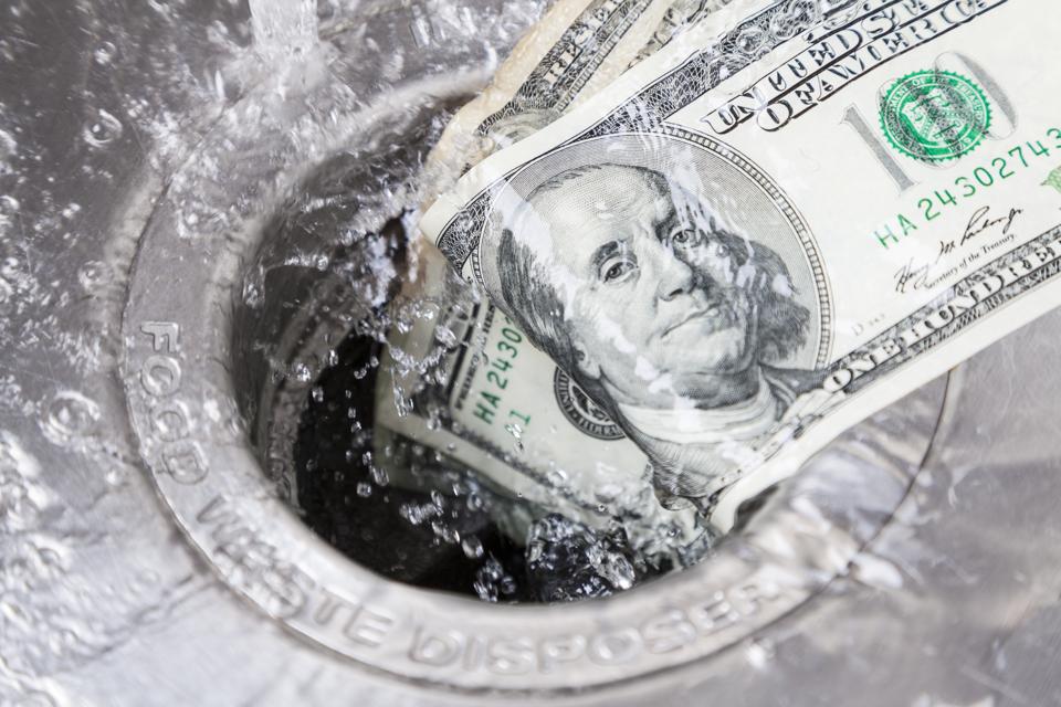 Money Down Drain