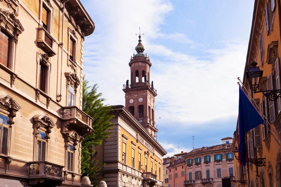 old houses on medieval street