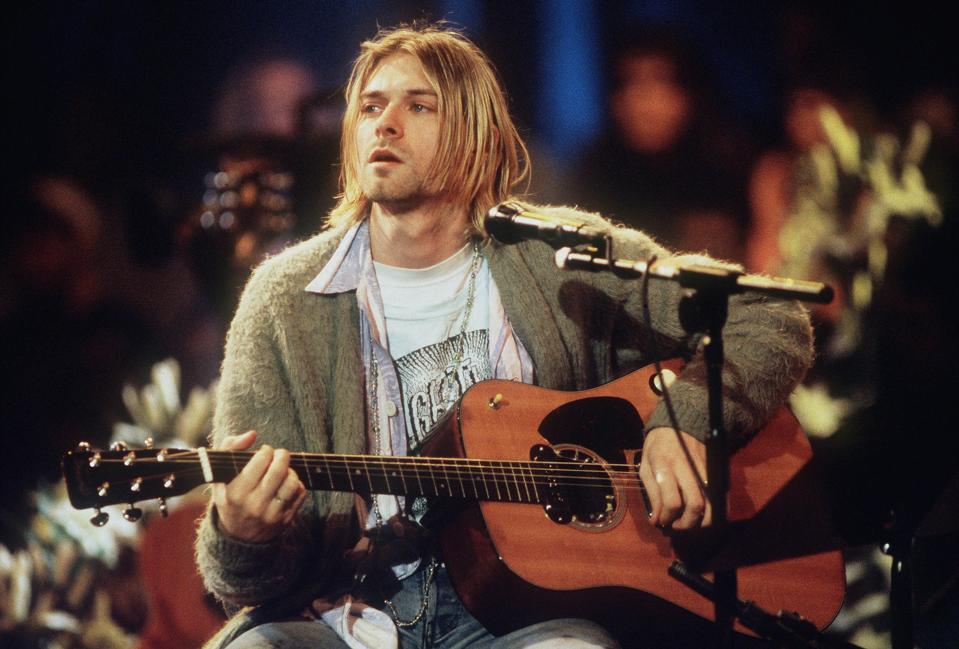 Резултат с изображение за kurt cobain green cardigan
