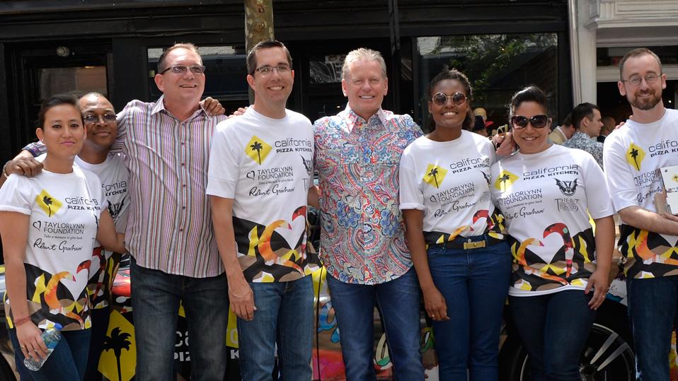 CEO of California Pizza Kitchen GJ Hart and the California Pizza Kitchen Team.
