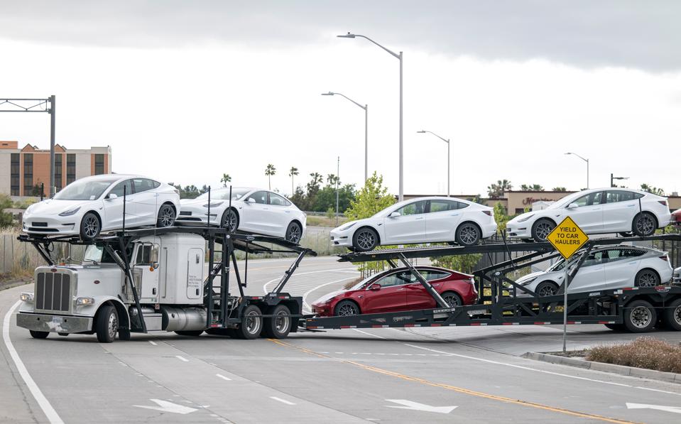 TESLA PLANT-Second-Quarter-Deliveries-Production