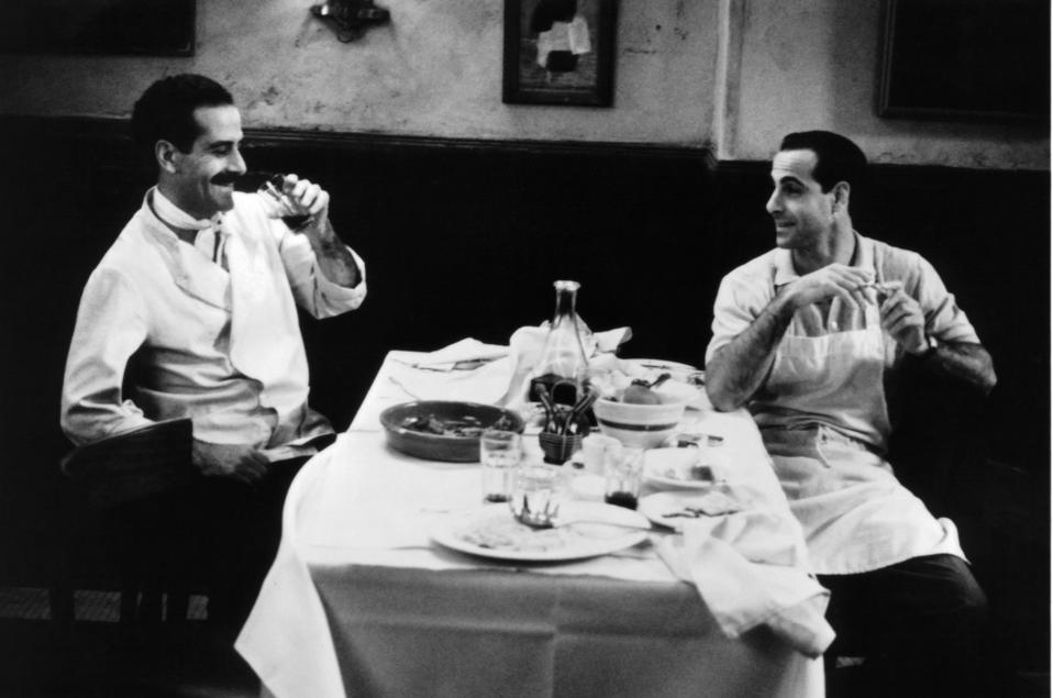 Tony Shalhoub and Stanley Tucci in ″Big Night″