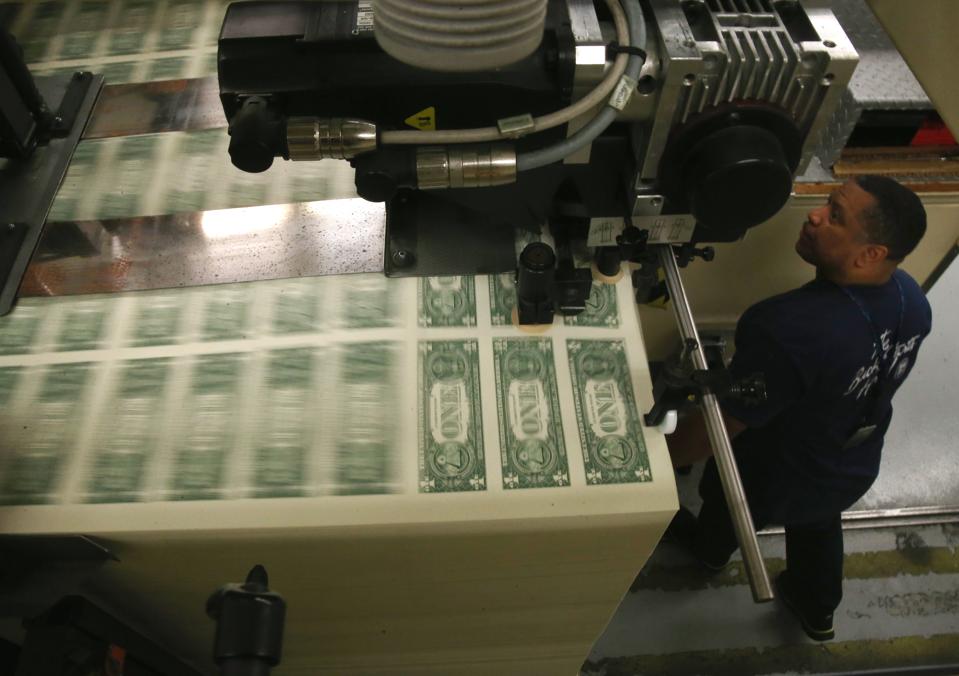 U.S. Bureau Of Engraving And Printing Oversees Dollar Bill Production