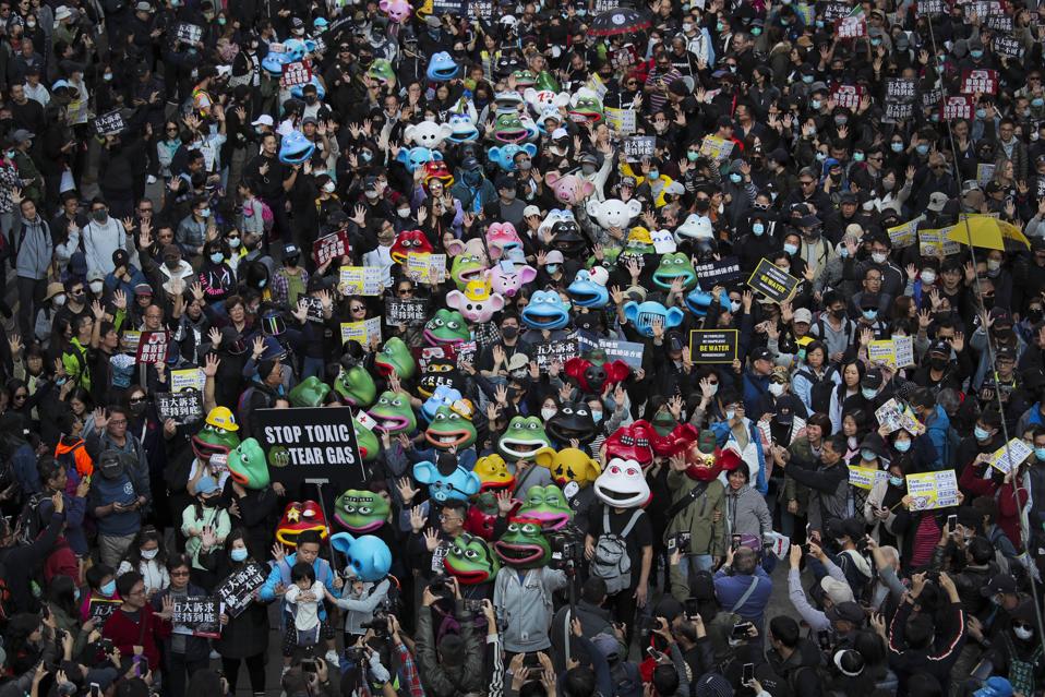APTOPIX Hongkong Protesty
