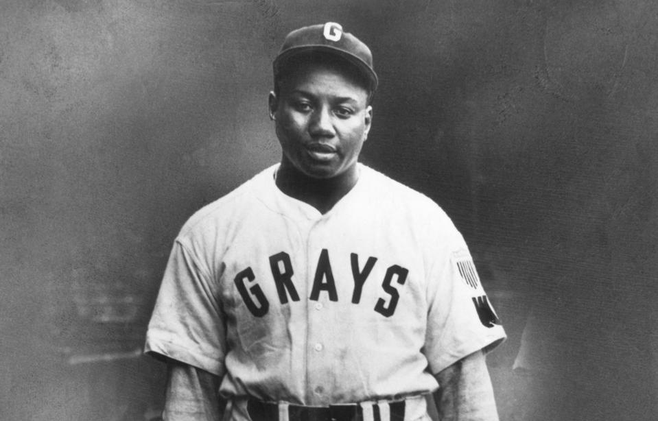 Portrait of Josh Gibson in Grays Uniform