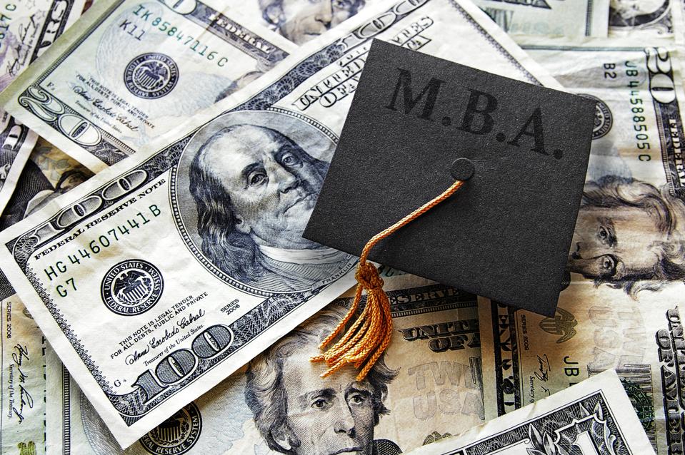 MBA grad cap on cash