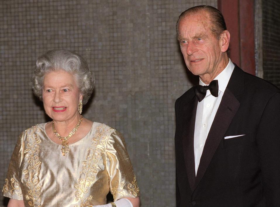 Queen And Philip At Anniversary Party