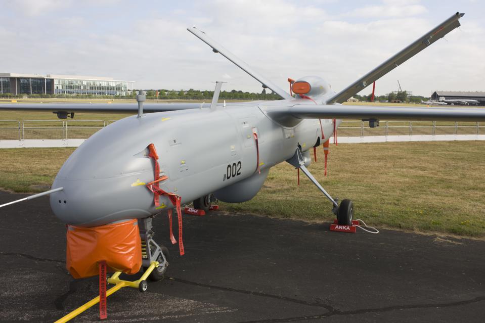 UK - Farnborough - Turkish Aerospace TAL Anka drone