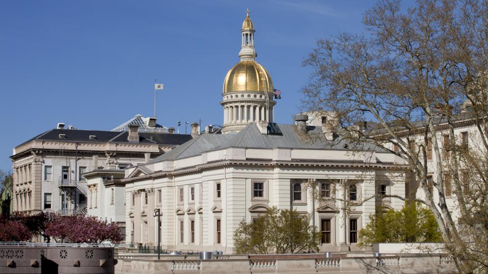 New Jersey State Capitol Building Golden Dome in Trenton