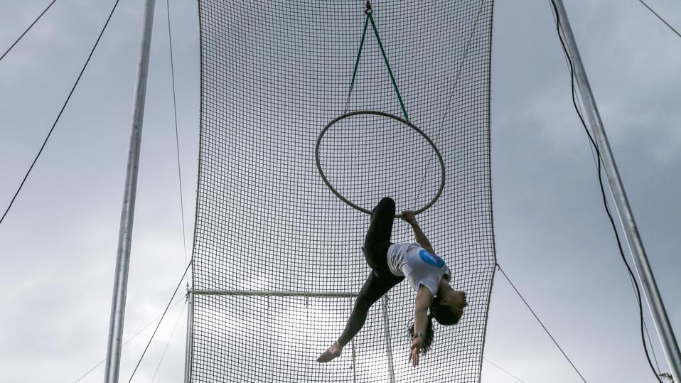 Trapeze Yota aerial gymnastics school in Moscow