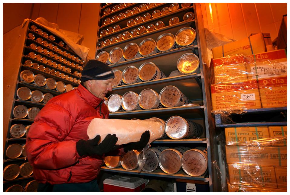 Amongst frozen foods at a Dandenong cold storage facility CSIRO scientist David