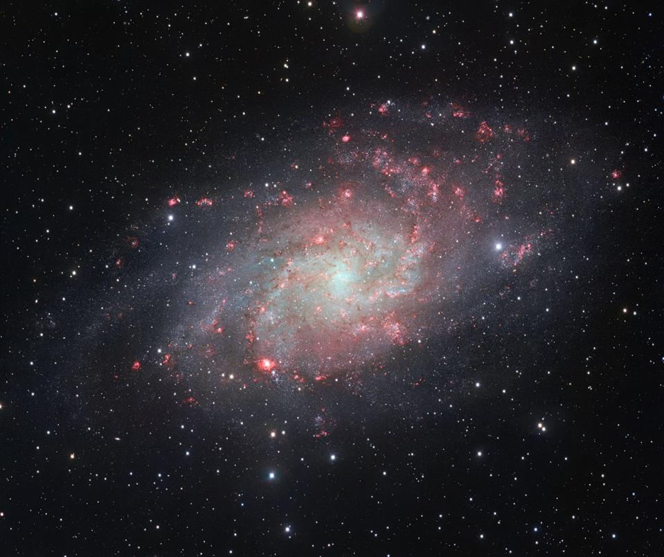 The nearby Triangulum galaxy, one of the closest spirals to us in the Universe.