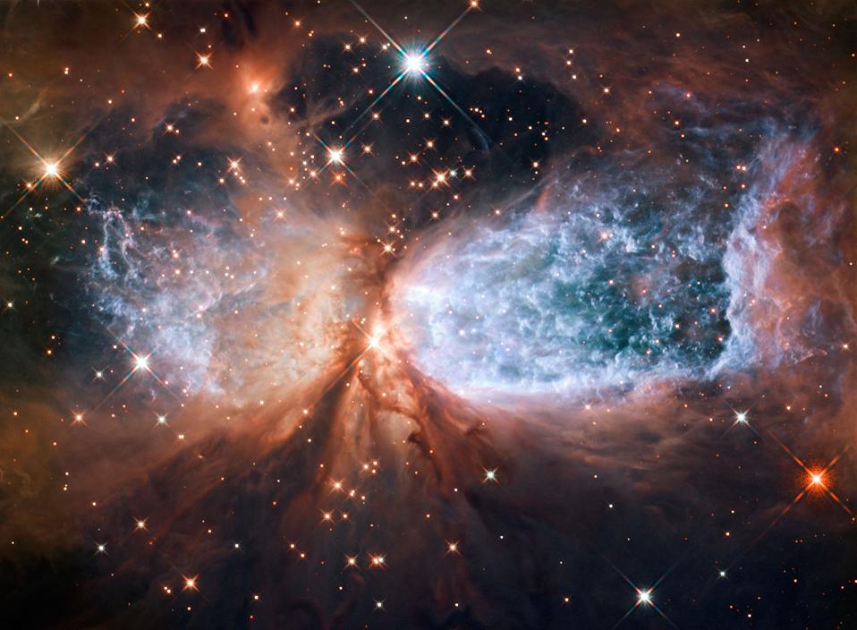 The star forming region Sh 2-106 showcases an interesting set of phenomena.