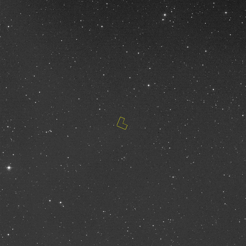 Region of sky selected for deep observations that wind up creating the Hubble Deep Field.