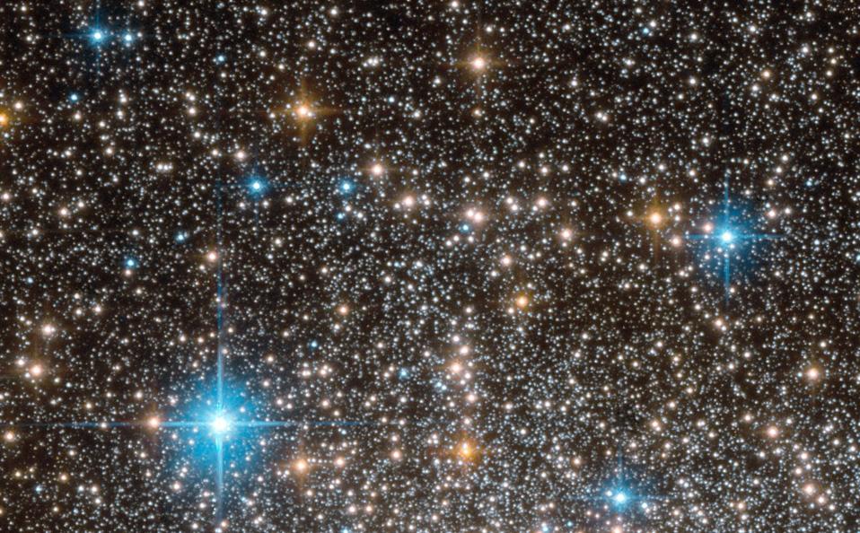 A mix of stars within the globular cluster Terzan 5.