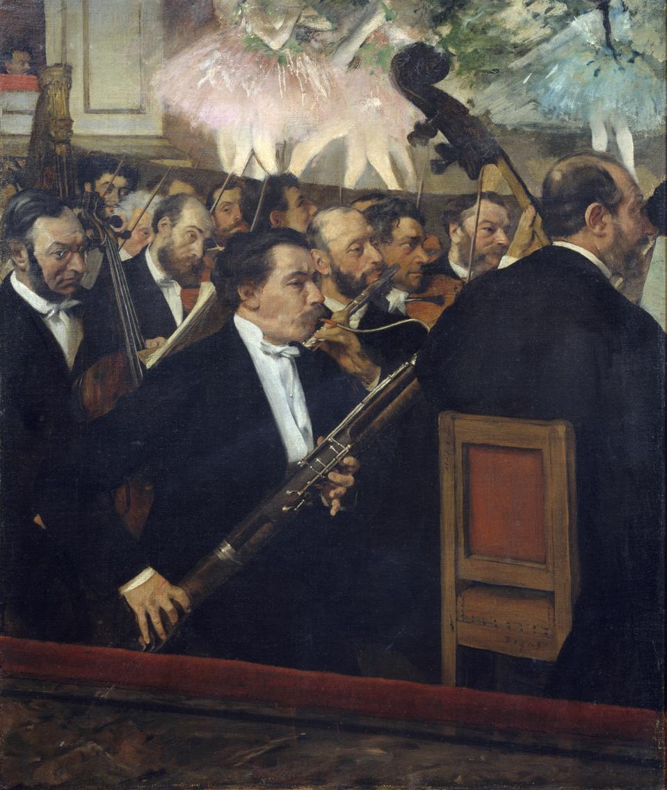 The Opera Orchestra by Edgar Degas