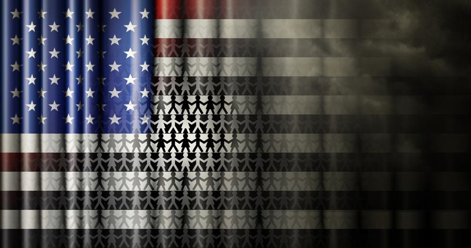 Race Relations United States Flag