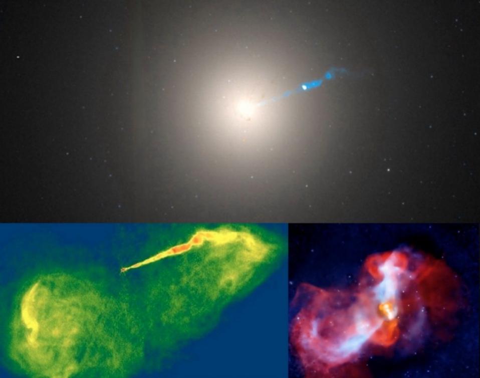 The second-largest black hole as seen from Earth, the one at the center of the galaxy M87.