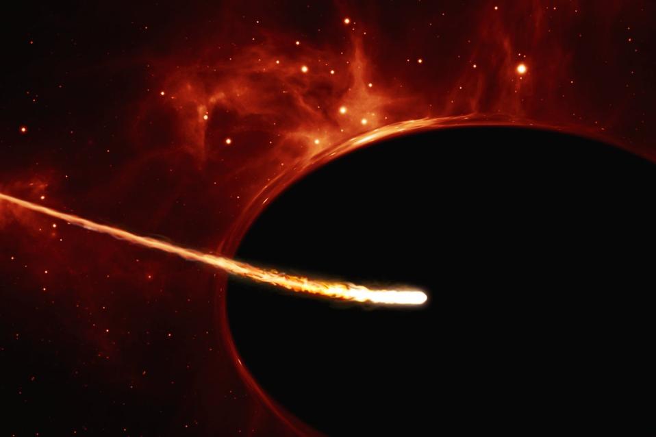 In a Schwarzschild black hole, falling in leads you to the singularity, and darkness.