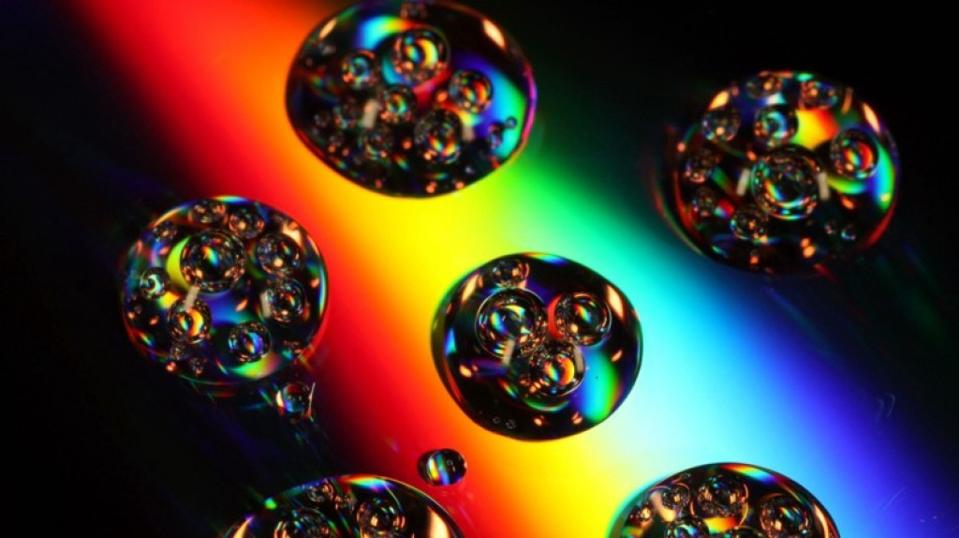 Depiction of bubble Universes within the eternally inflating multiverse.