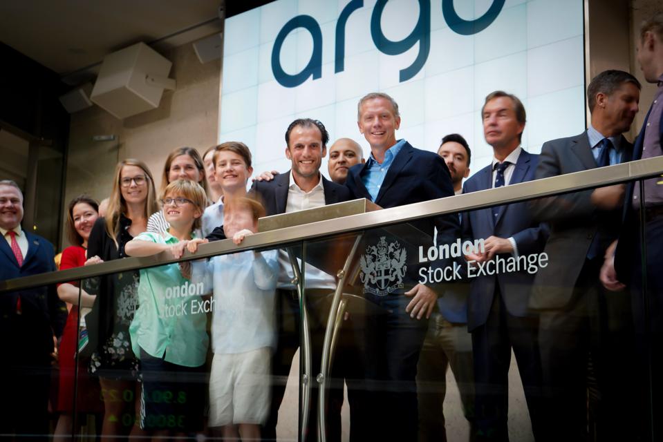 Argo Blockchain's cofounders Jonathan Bixby and Mike Edwards.