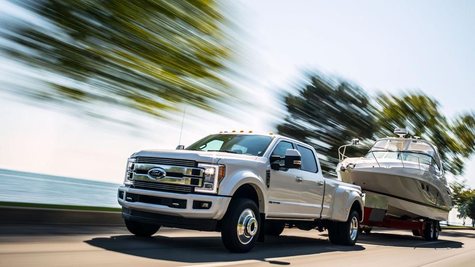 Virtually all of Ford's profits come from its F-series pickup trucks like the monstrous Super Duty.