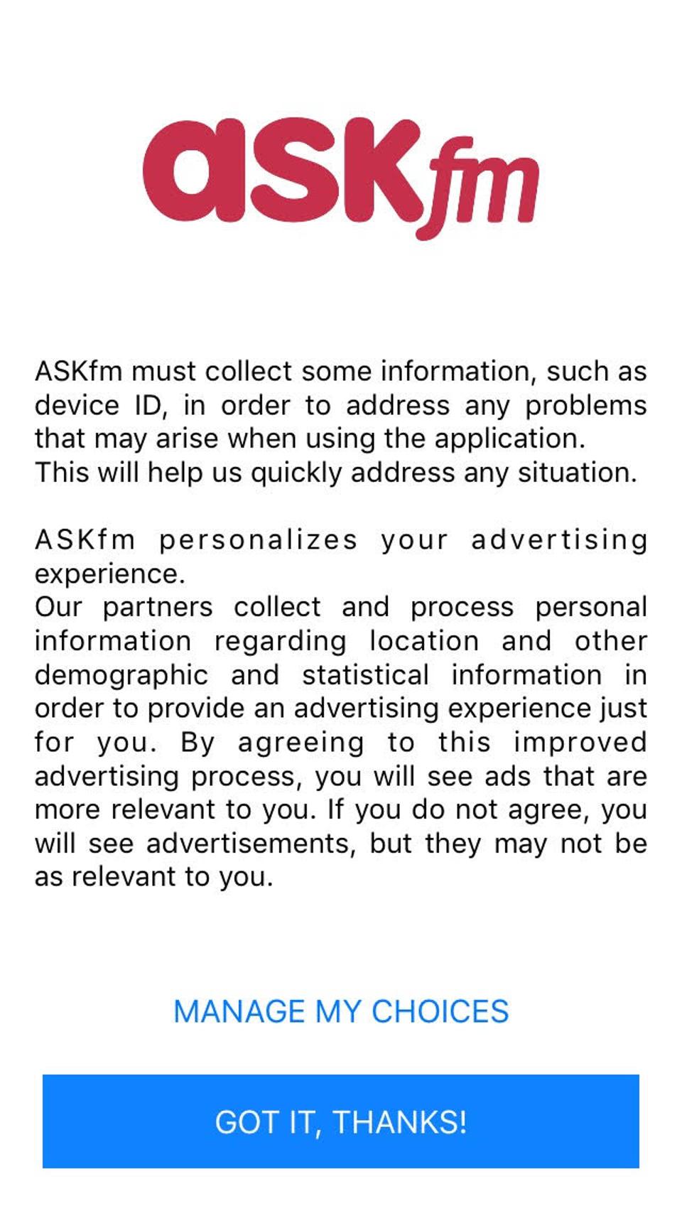 location selling iphone covertly load apps apple askfm asks permission collect including data