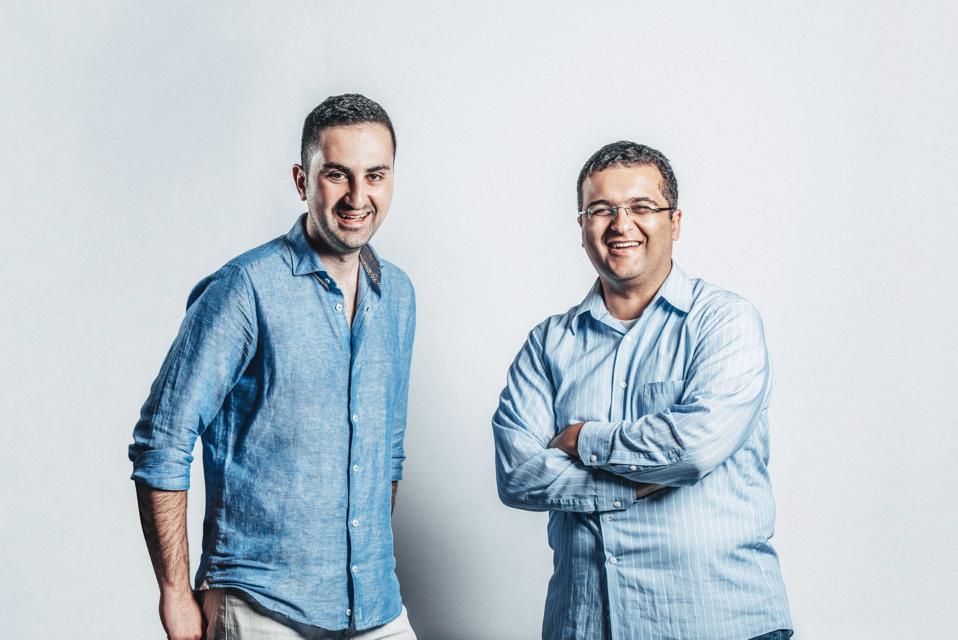 Aeva co-founders Soroush Salehian, left, and Mina Rezk met when they were both working on sensor systems for Apple's autonomous vehicle program.