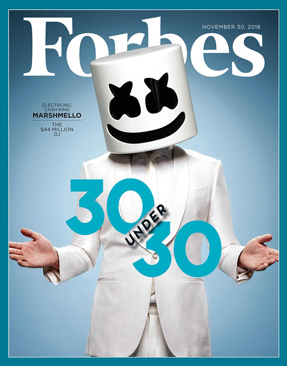Forbes 30 Under 30 Cover Story How Marshmello Became A 44 Million Dj
