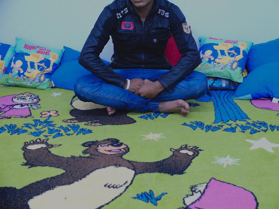 Mahmoud (name changed for his protection), 17, hadn't been to school since 2007. With UNICEF's help, he is now continuing his education in Debaga camp in northern Iraq.